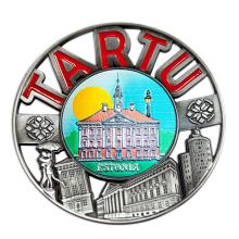 Ümmargune metallist magnet Tartu 