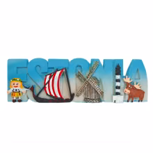 Magnet Estonia tähed objektidega