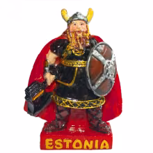 Magnet viiking kirve ja kilbiga