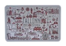 Plekist magnet plaat Tallinna sümbolid