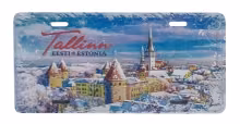 Plekist magnet plaat - talvine Tallinn