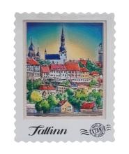 Magnet postmark Tallinna panoraam2