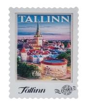 Magnet postmark Tallinna panoraam1