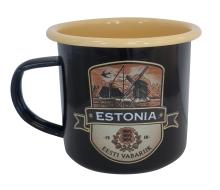 Plekist kruus Veskiga - must