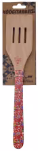 Puidust spaatel lilleline - punane