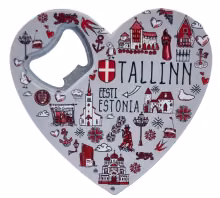 Magnet - avaja süda - Tallinna sümbolid